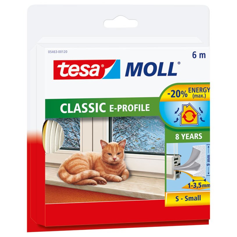 Banda izolare usi/geamuri Mark.B7 Tesa 6 m x 3.5 mm, Alb