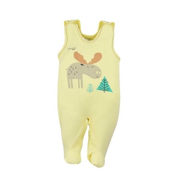 Salopeta fara maneci pentru bebelusi Koala Happy Baby 07-484GA-1, Galben, 56 cm Salopeta fara maneci pentru bebelusi Koala Happy Baby 07-484GA-1, Galben, 56 cm