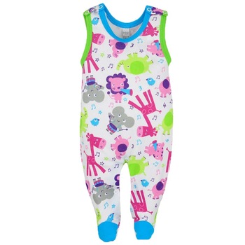 Salopeta fara maneci bebelusi Koala Zoo 3171AL, Multicolor, 68 cm Salopeta fara maneci bebelusi Koala Zoo 3171AL, Multicolor, 68 cm
