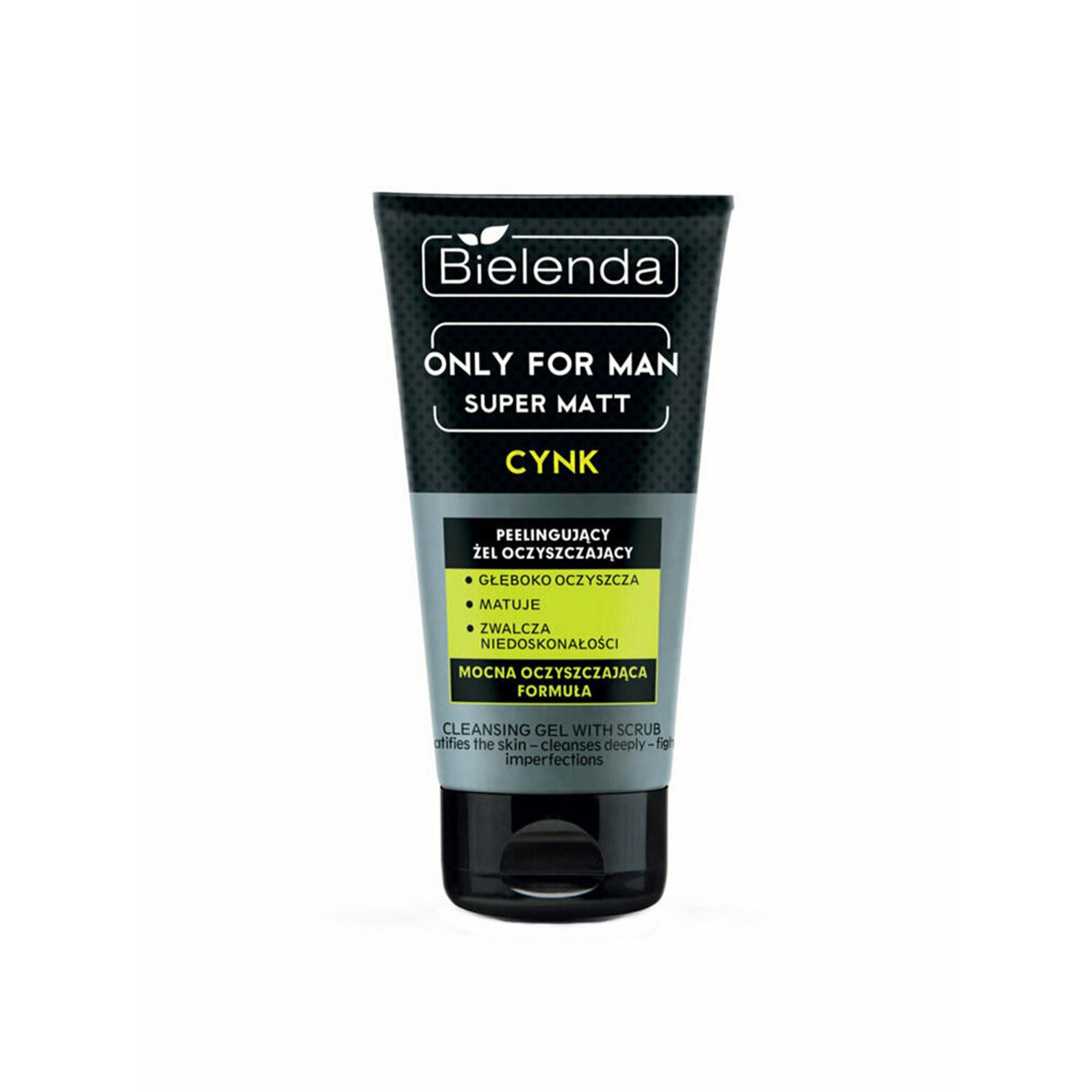 Gel de curatare exfoliant mat pentru barbati Bielenda Only For Men, 150 g