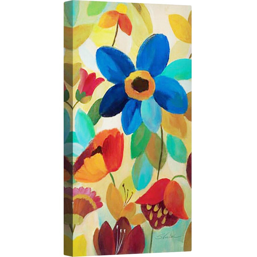 Tablou canvas - Flori colorate, 60 x 120 cm