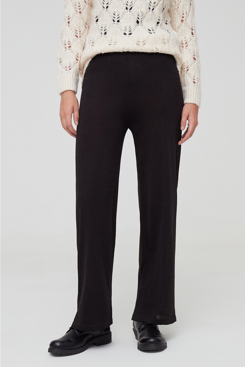 OVS, Pantaloni drepti, Negru, L