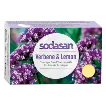 Sapun crema bio verbina si lamaie, SODASAN, 100g Sapun crema bio verbina si lamaie, SODASAN, 100g