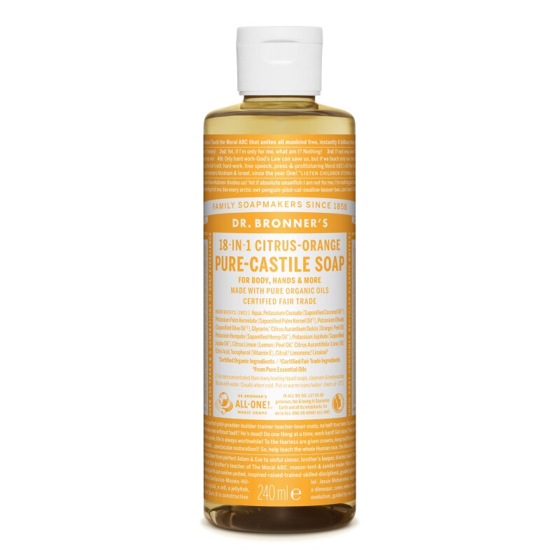 Sapun Organic de Castilia 18-in-1, CITRICE, 240 ml