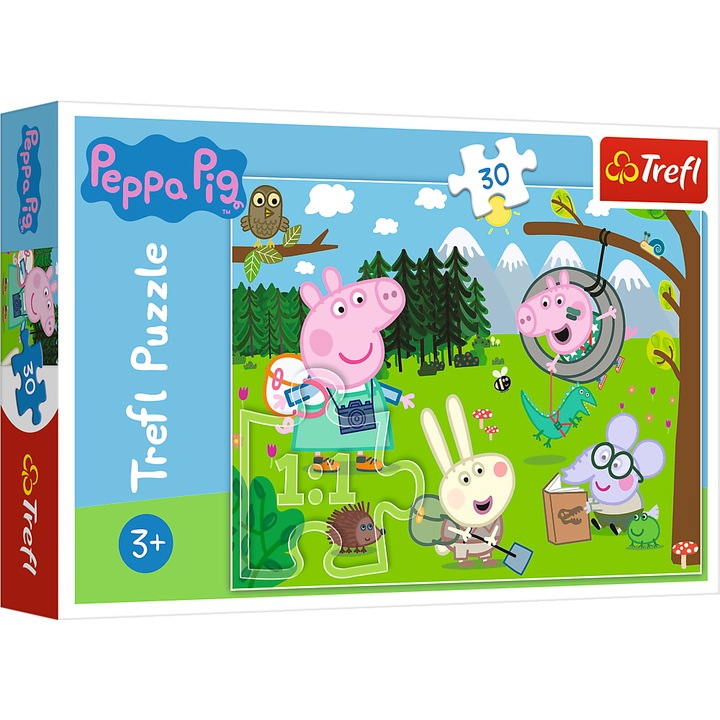 Puzzle Trefl - Peppa Pig, In Drumetie, 30 piese