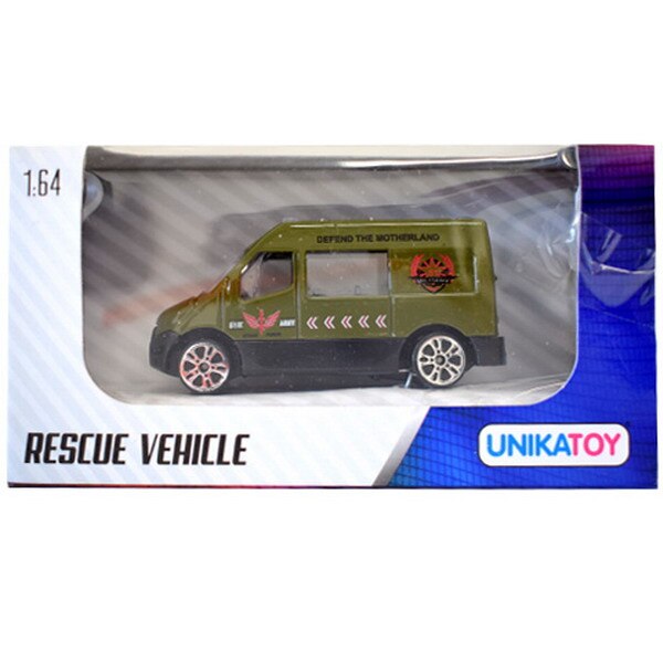 Masinuta Rescue Vehicle Military 1:64 Unikatoy