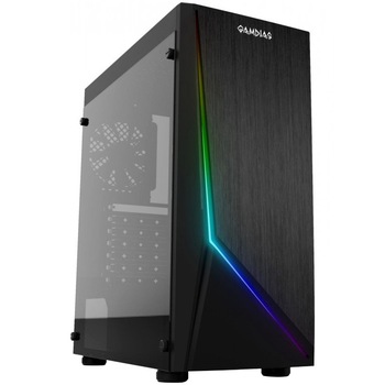 Carcasa Gamdias Argus E1, Mid-Tower, fara sursa, ATX, Black Carcasa Gamdias Argus E1, Mid-Tower, fara sursa, ATX, Black