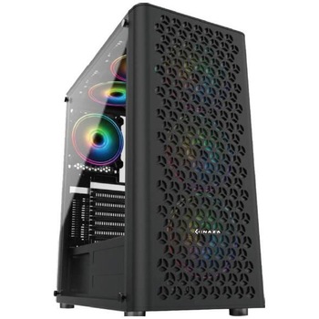 Carcasa Inaza Fury Tempered Glass, Mid-Tower, fara sursa, ATX, Black Carcasa Inaza Fury Tempered Glass, Mid-Tower, fara sursa, ATX, Black