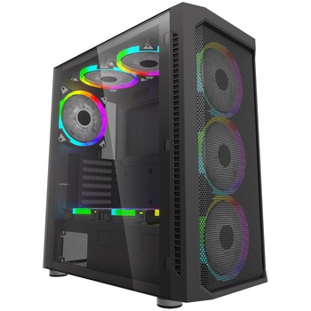 Carcasa Inaza Tanker, Mid-Tower, fara sursa, ATX, Black Carcasa Inaza Tanker, Mid-Tower, fara sursa, ATX, Black