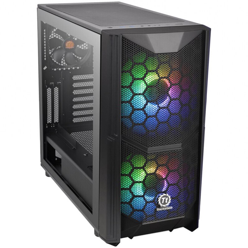 Carcasa Thermaltake Commander C35 Tempered Glass ARGB, Mid-Tower, fara sursa, ATX, Black