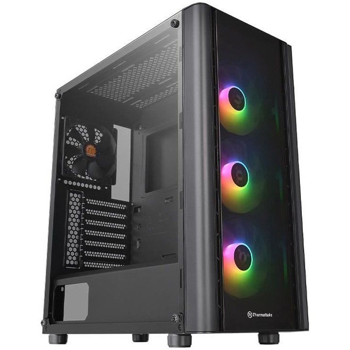 Carcasa Thermaltake V250 Tempered Glass ARGB, Mid-Tower, fara sursa, ATX, Black