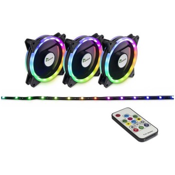 Ventilator Inter-Tech Argus RS-04 RGB, 120mm, Kit Fans + RGB LED Strip Ventilator Inter-Tech Argus RS-04 RGB, 120mm, Kit Fans + RGB LED Strip