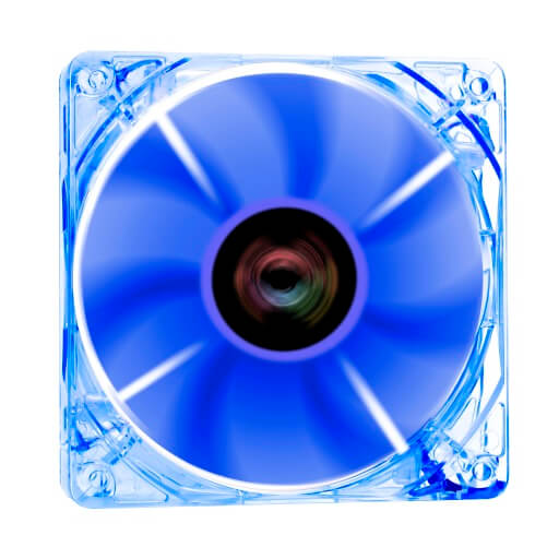 Ventilator Riotoro Cross-X Clear Classic Blue, 120mm