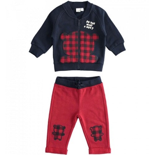 Compleu sport baieti Ido bleumarine cu rosu