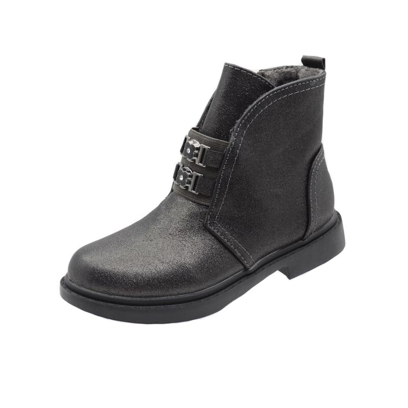 Ghete imblanite pentru fete Bessky HF8854A-1, Gri