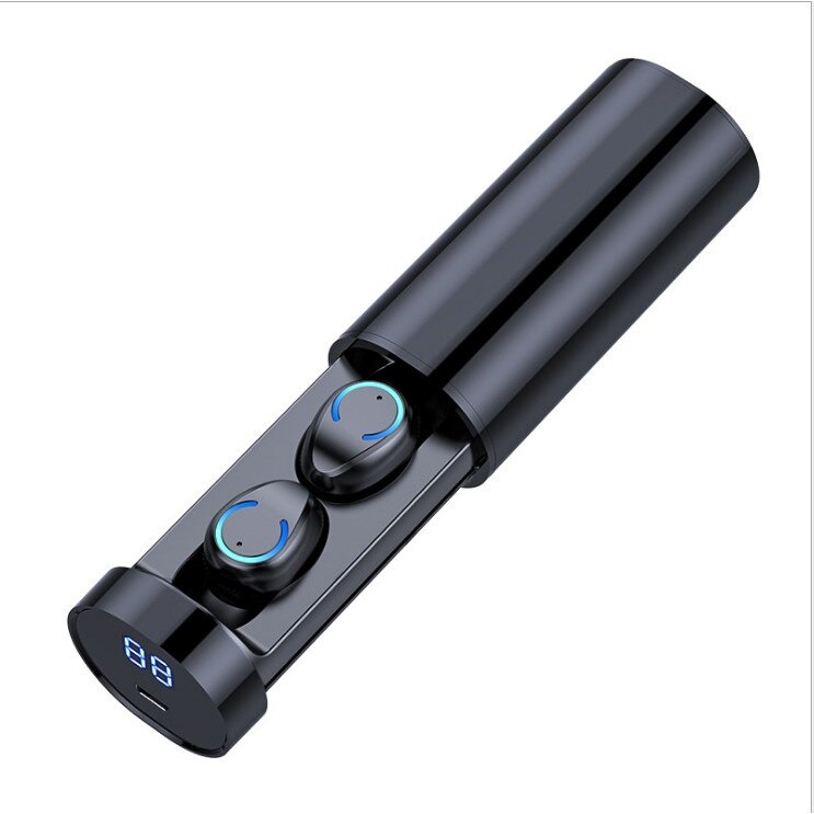 Casti wireless TWS HBQ Q67 Bluetooth 1500 mAh negru