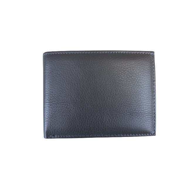 Portofel barbatesc din piele naturala, Hassion, F051 Silver Gray