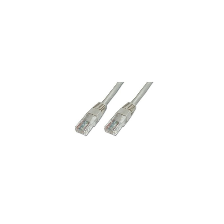Пач кабел Digitus, Patch Cord, Cat. 5E Professional, U / UTP, PVC, 10м, Сив