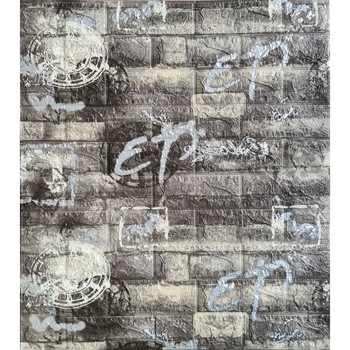 Tapet DEGRETS 99209 3D Autocolant gri Graffiti, 70cm x 77cm x 6 mm Tapet DEGRETS 99209 3D Autocolant gri Graffiti, 70cm x 77cm x 6 mm