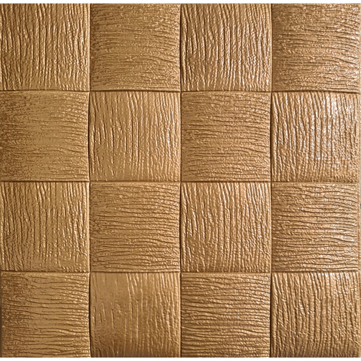 Tapéta DEGRETS 99212 Öntapadós 3D, bronz, Méret: 70 cm x 70 cm x 8 mm