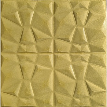 Tapet DEGRETS 99219 3D Autocolant auriu Piele, 70cm x 70cm x 8 mm Tapet DEGRETS 99219 3D Autocolant auriu Piele, 70cm x 70cm x 8 mm