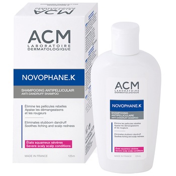 Sampon anti-matreata ACM Novophane K impotriva descuamarii cronice a scalpului, 125 ml Sampon anti-matreata ACM Novophane K impotriva descuamarii cronice a scalpului, 125 ml