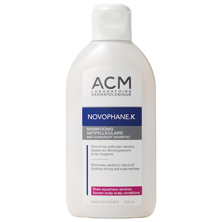 Sampon anti-matreata ACM Novophane K impotriva descuamarii cronice a scalpului, 125 ml