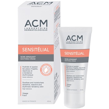 Crema calmanta ACM Sensitelial pentru piele sensibila, 40 ml Crema calmanta ACM Sensitelial pentru piele sensibila, 40 ml