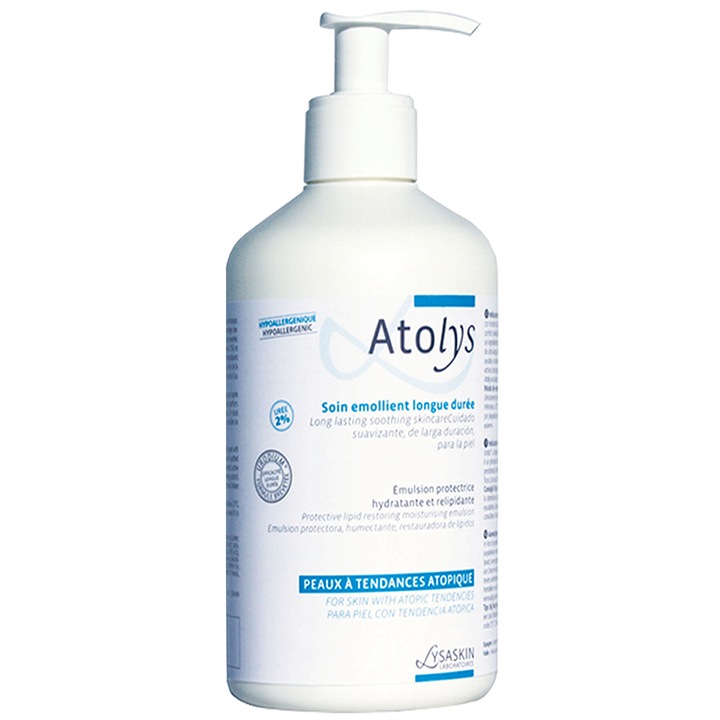 Emulsie hidratanta de lunga durata Lysaskin Atolys pentru piele uscata cu tendinta atopica, 200 ml
