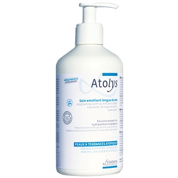 Emulsie hidratanta de lunga durata Lysaskin Atolys pentru piele uscata cu tendinta atopica, 200 ml Emulsie hidratanta de lunga durata Lysaskin Atolys pentru piele uscata cu tendinta atopica, 200 ml
