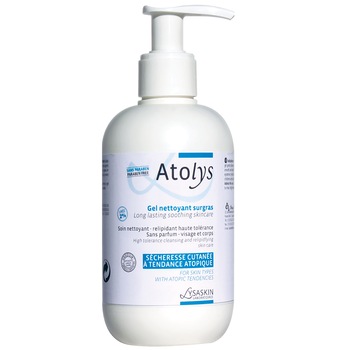 Gel de curatare Lysaskin Atolys pentru piele uscata cu tendinta atopica, 500 ml Gel de curatare Lysaskin Atolys pentru piele uscata cu tendinta atopica, 500 ml