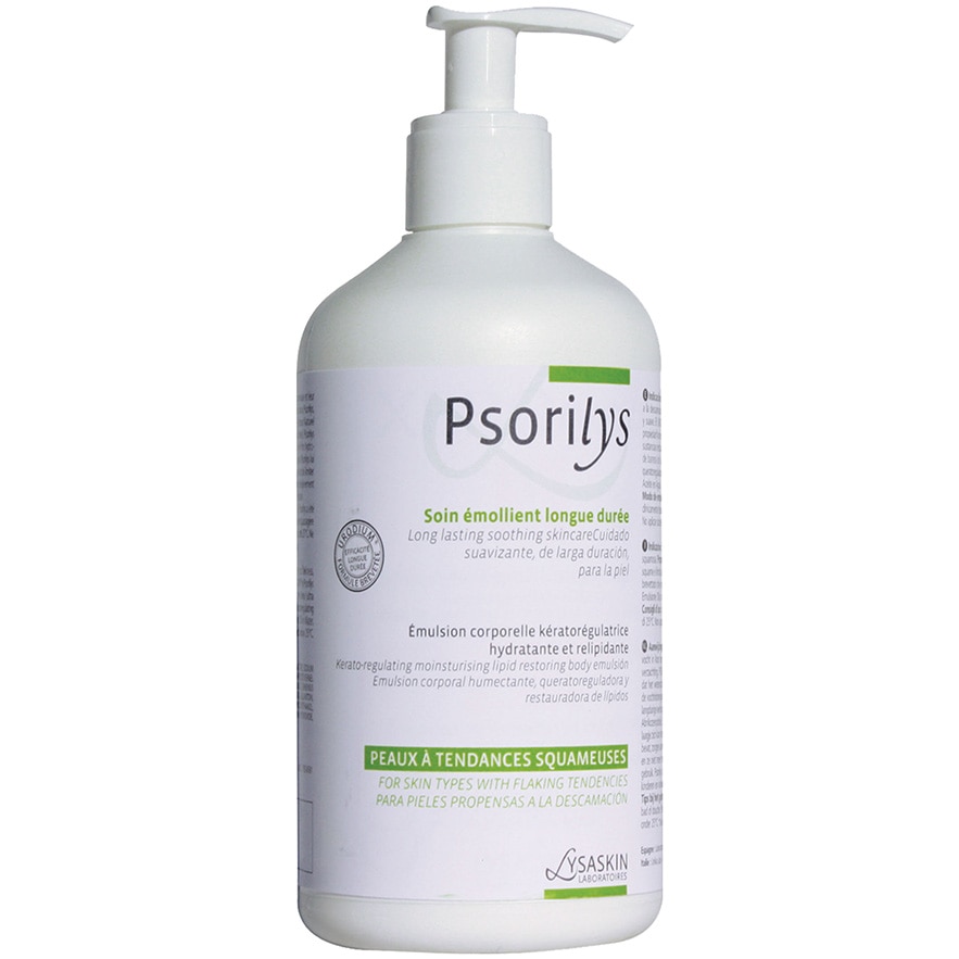 Emulsie kerato-reglatoare Lysaskin Psorilys pentru piele cu tendinta de descuamare, 200 ml