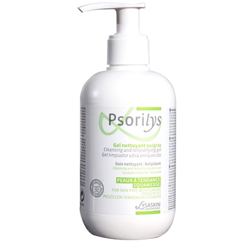Gel de curatare Lysaskin Psorilys pentru piele cu tendinta de descuamare, 200 ml Gel de curatare Lysaskin Psorilys pentru piele cu tendinta de descuamare, 200 ml