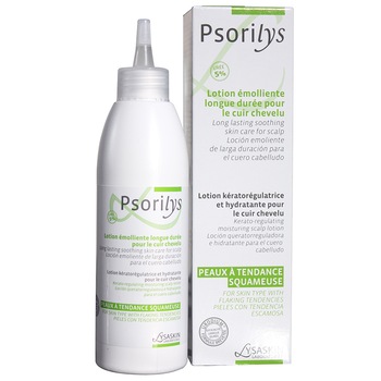 Lotiune pentru scalp Lysaskin Psorilys cu efect emolient de lunga durata, 150 ml Lotiune pentru scalp Lysaskin Psorilys cu efect emolient de lunga durata, 150 ml