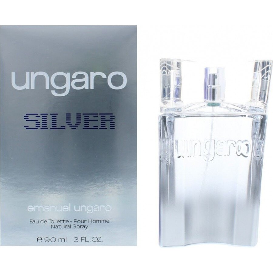 Apa de toaleta Emanuel Ungaro Silver, Barbati, 90 ml