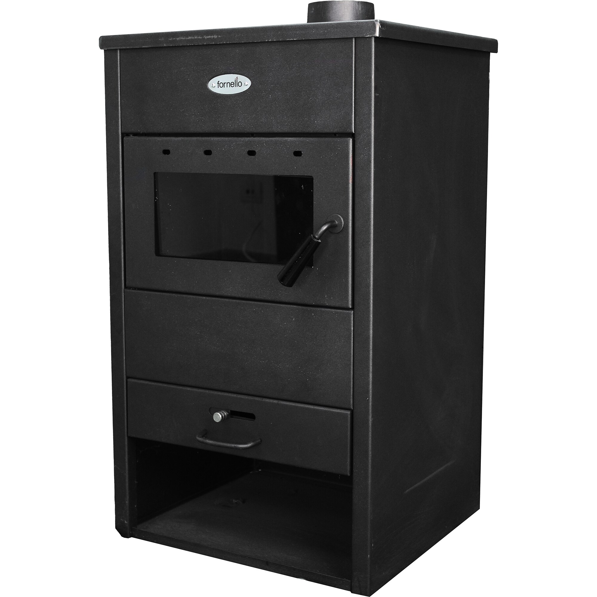 Semineu combustibil solid Fornello B1 E 8 kw, 74x46.5x39 cm