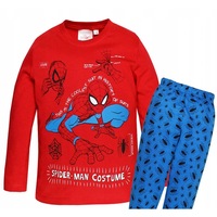pijama copii spiderman 3 ani 98 cm maneca lunga rosualbastru imagen 3_0_
0