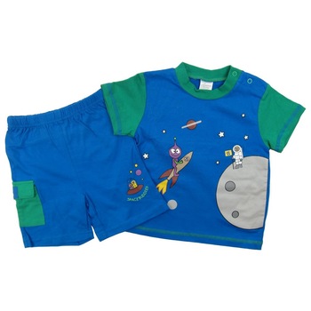 Pijama S25171 Primii Pasi, Albastru Pijama S25171 Primii Pasi, Albastru