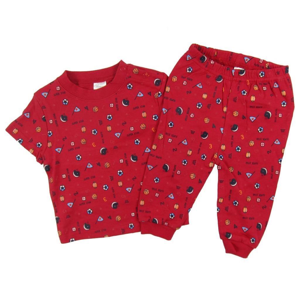 Pijama S20191 Primii Pasi, Rosu