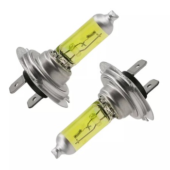 Set 2 becuri H7 halogen galben 55w fog braker Set 2 becuri H7 halogen galben 55w fog braker