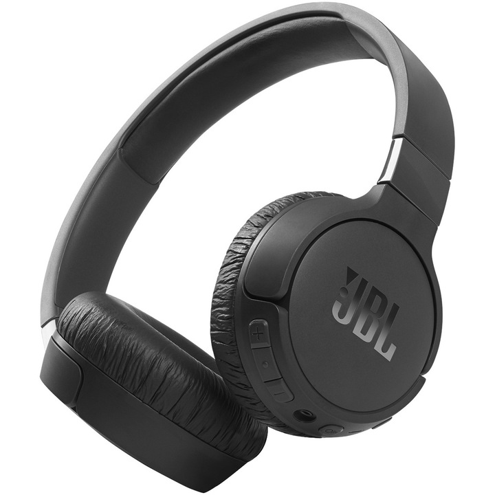 Аудио слушалки On-ear JBL Tune 660NC, Wireless, Active noise cancelling, Bluetooth, Вокален асистент, Черен