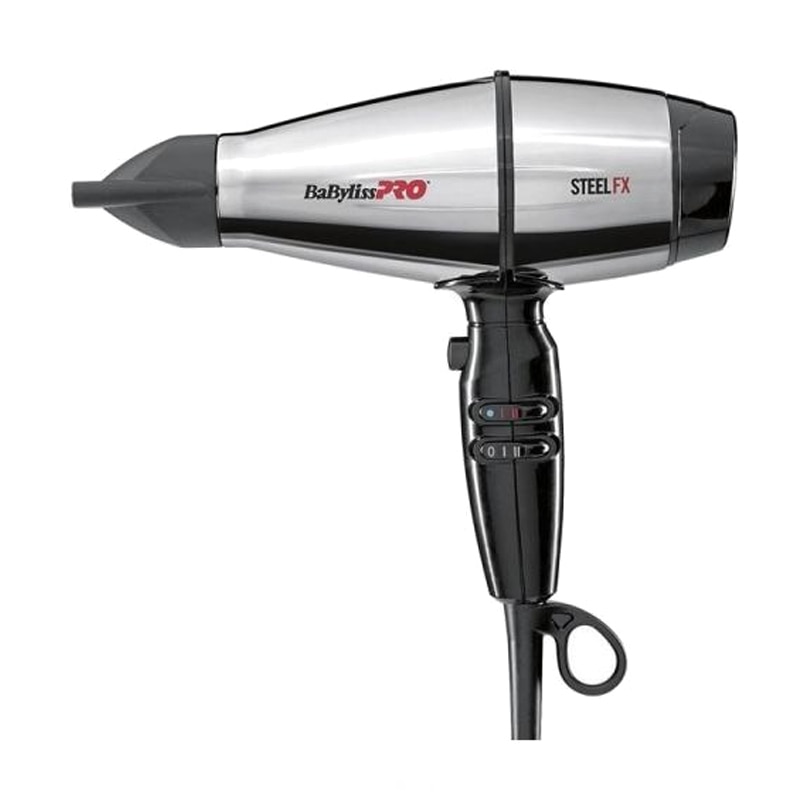 Uscator de par Steelfx Babyliss Pro, 2000 W, 12 trepte viteza, 3 duze incluse