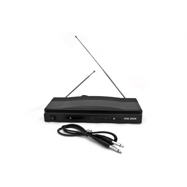 Set pentru Karaoke, Zola®, statie cu 2 microfoane fara fir, negru