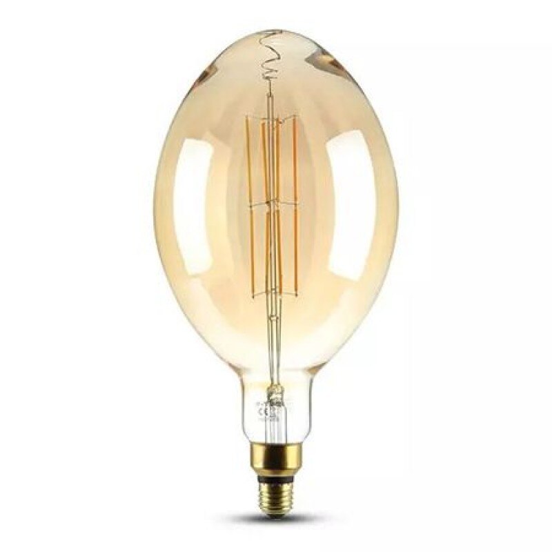 Bec cu filament LED, soclu E27, 8 W, 2000 K, 600 Im, dimabil, lumina alb calda