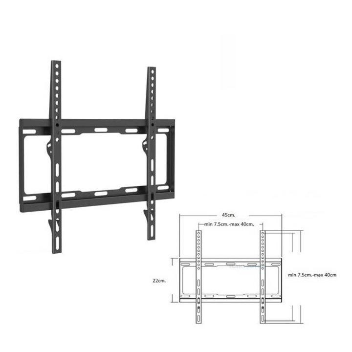 Suport TV, Cabletech, Pentru TV LED, 26-55", 45kg