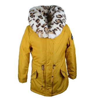 Geaca imblanita pentru fete Happy House KK771, Galben Geaca imblanita pentru fete Happy House KK771, Galben