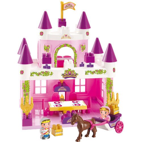 Set Ecoiffier de Joaca Castel Regesc cu Print, Printesa si Accesorii