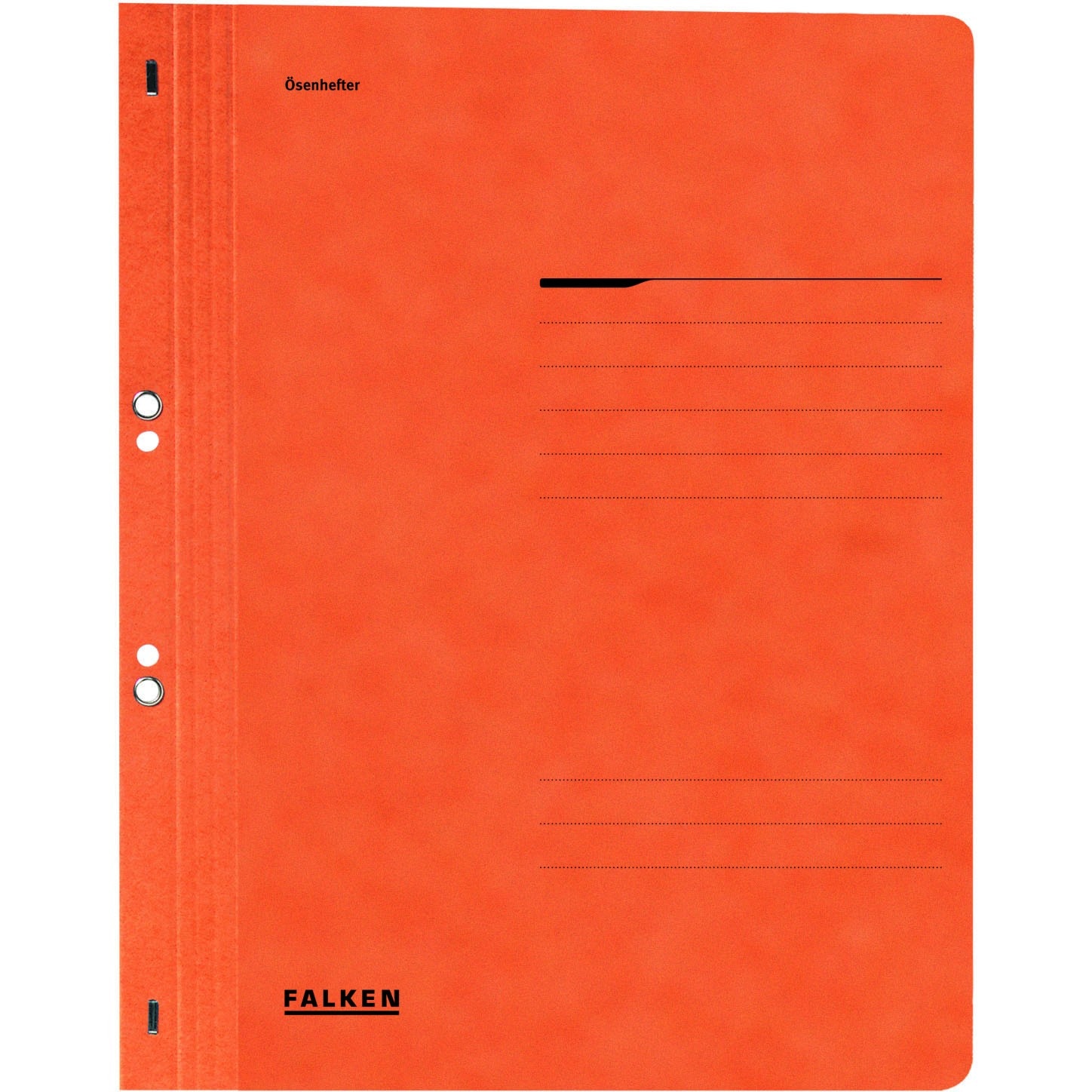 Dosar Falken, portocaliu, incopciat cu gauri 1/1, A4, 250g/mp, carton