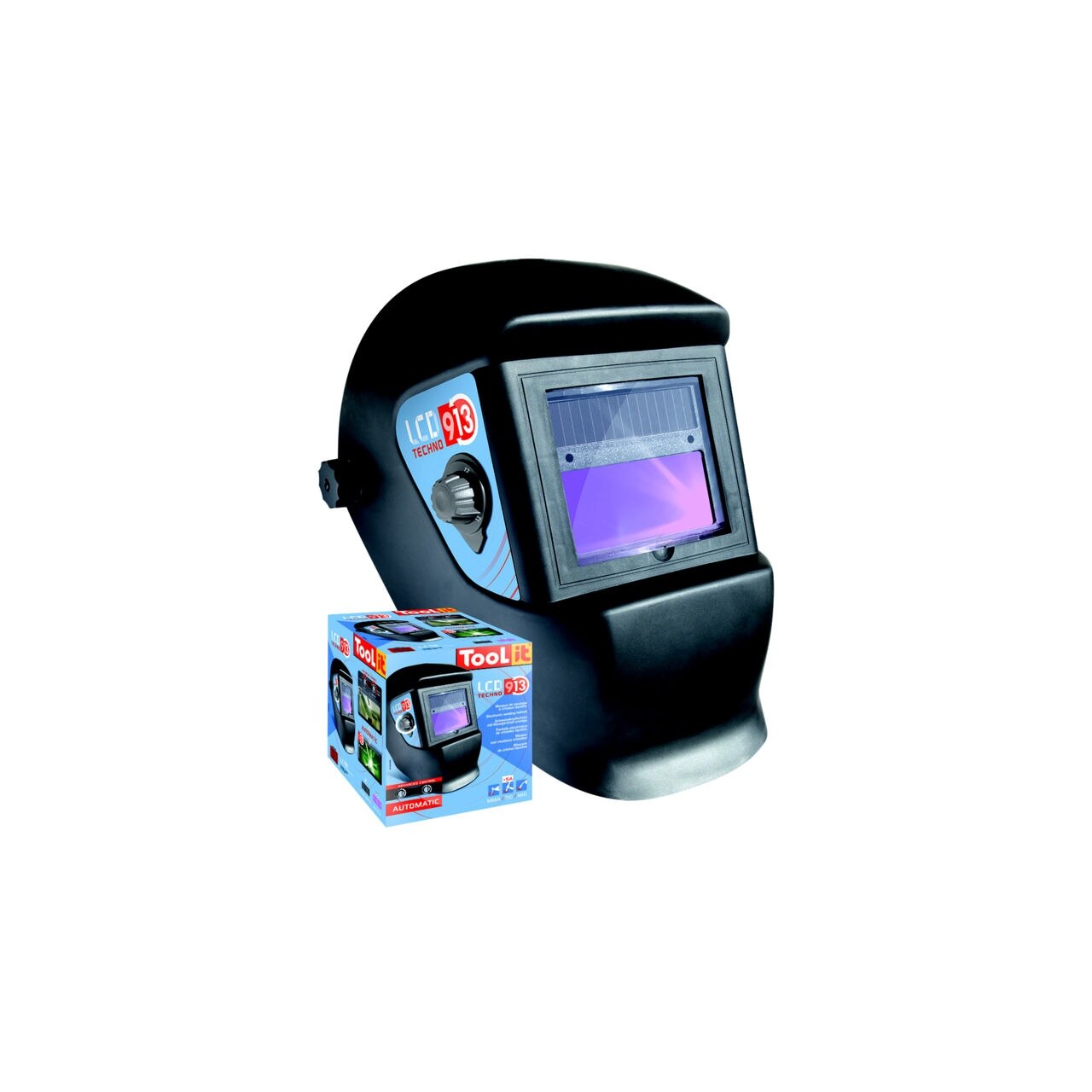 Masca sudura afisaj LCD 9/13 clasa protectie solar