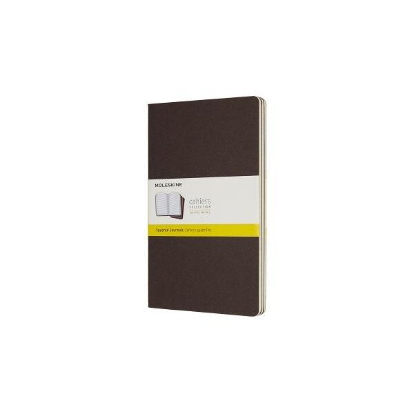 Moleskine Cahier Journal, Large, Square, Coffee Brown (5 X 8.25), Moleskine (Author)
